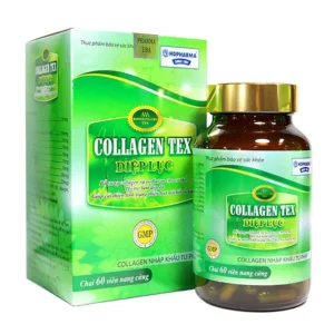 Collagen Tex Diệp Lục HdPharma 60 viên - Viên uống điều hoà nội tiết, đẹp da